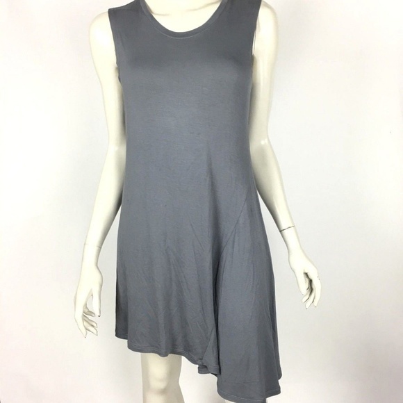 Scoop Neck Knit Tank Side Godet - Picture 2 of 7
